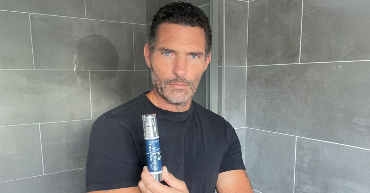 Man with refreshed, healthy-looking under-eye skin